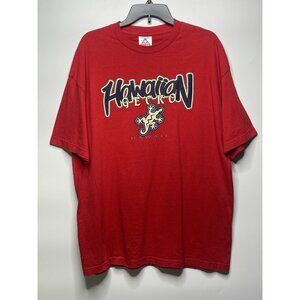 y2k Alstyle Apparel Hawaiian Gecko Print Hawaii Red XL